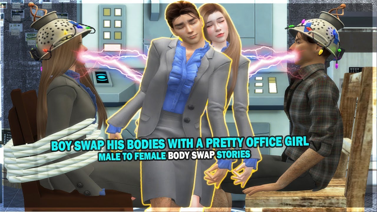 Boy Body Swap With A Pretty Office Girl 👩‍💼 | Sims4Stories