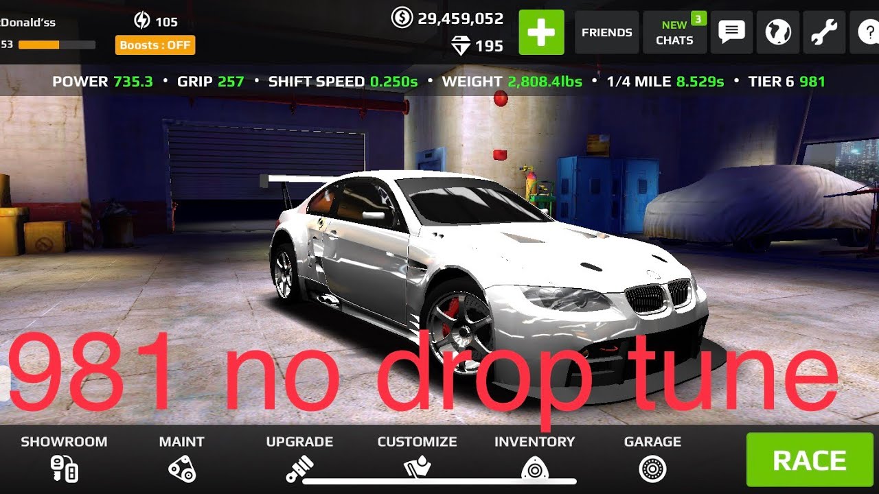 Rush racing 2 bmw m3 gt2 981 no drop tune