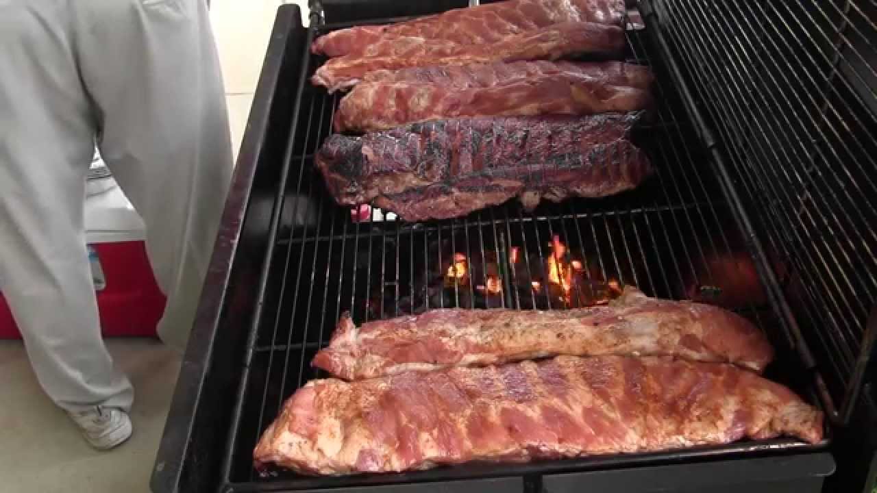 16 Racks on 60 pounds in 5 hours Meadow Creek BBQ42