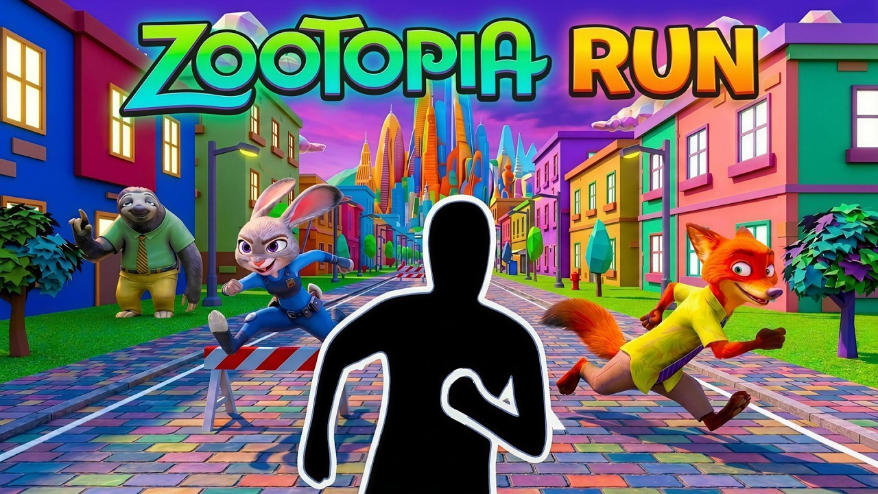 ZOOTOPIA RUN 🐰🦊 | Immersive Interactive Warm Up | Viral Interactive Game
