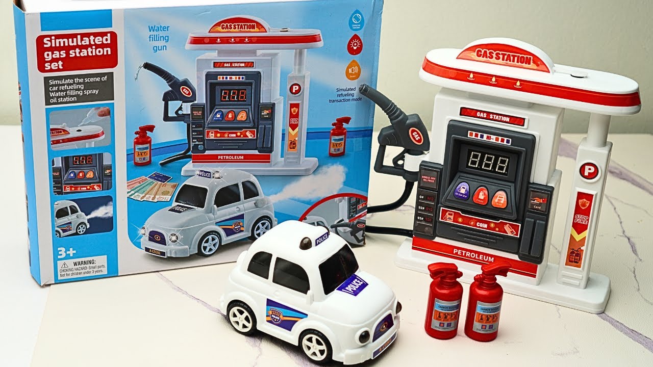 Unboxing ASMR Gas Station Playset | Toy Review