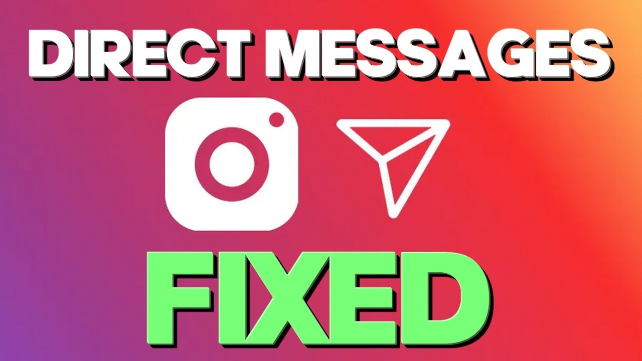 How To FIX Instagram DM's Direct Messages Not Working! 2022