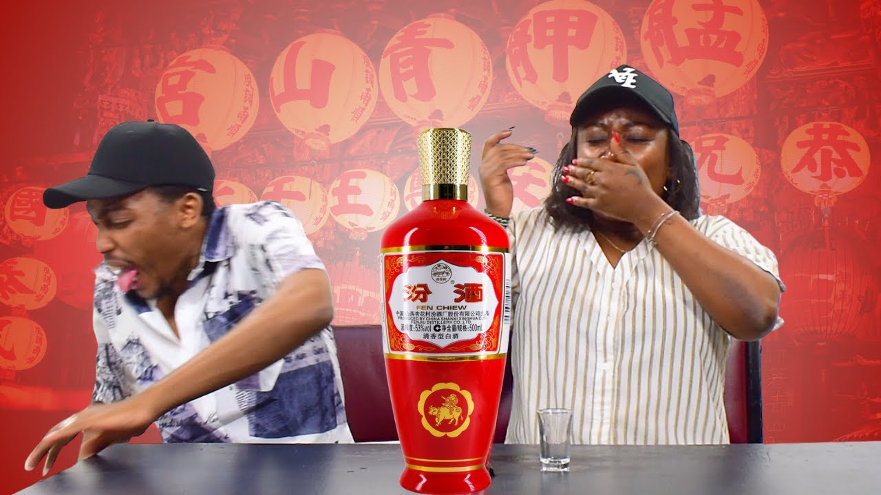 Kenyans try Chinese Baiju for the 1st Time - Fen Chiew Review