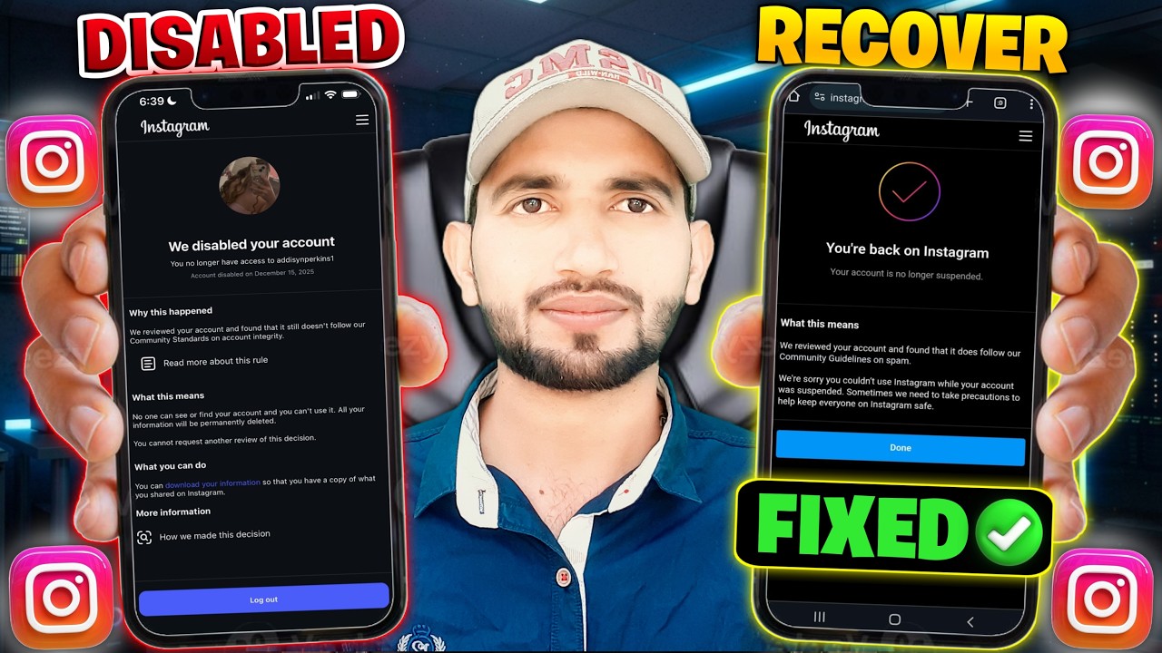 ​Instagram We Disabled Your Account Recovery 2026 | Disabled Account Wapas Kaise Layein? ✅