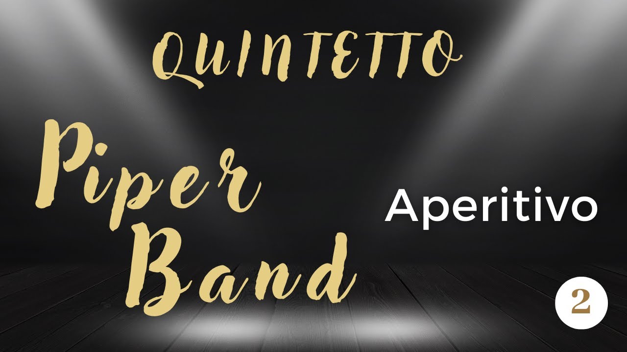 Canto anche se sono stonato -  Piper pop Band QUINTETTO