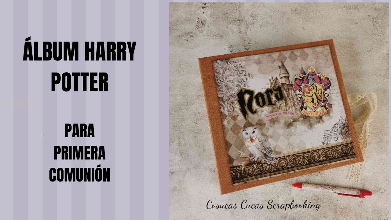 Álbum de SCRAP 📙​  Harry Potter para Primera Comunión