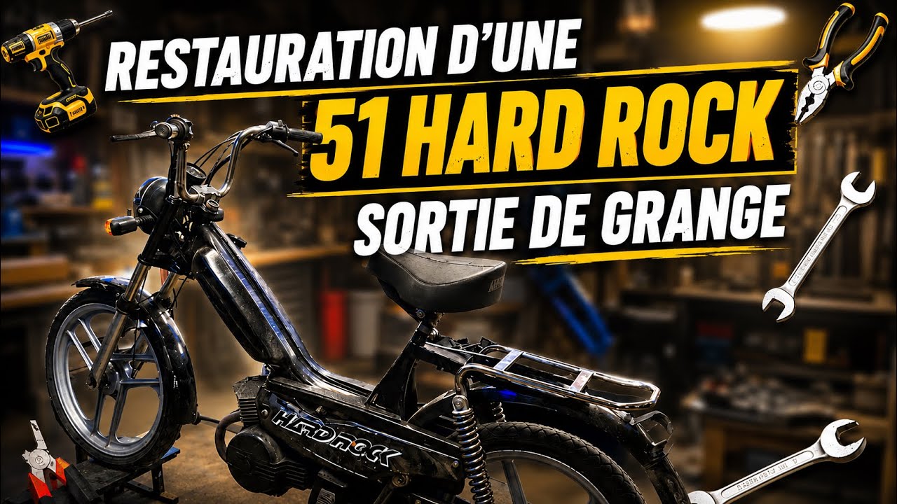 Restauration d’une MBK 51 Hard Rock - partie 1 le moteur 