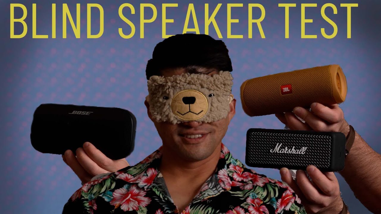BLIND BLUETOOTH SPEAKER TEST - Marshall Emberton VS Bose Soundlink Flex VS JBL Flip 5