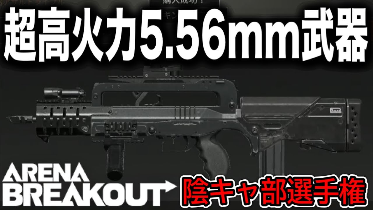陰キャが語る陰キャ部選手権！弱い5.56mmを救う希望武器FAMAS【arenabreakout】アリーナブレイクアウト
