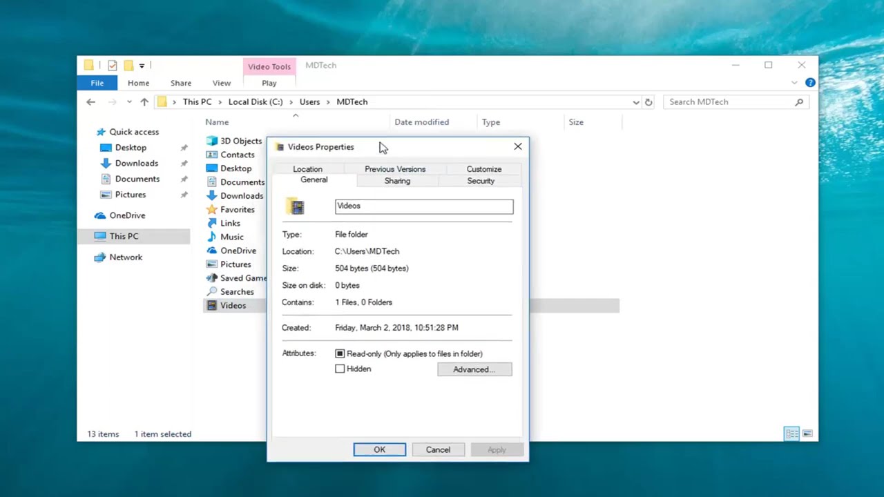 How to Change or Restore Videos Folder Icon in Windows