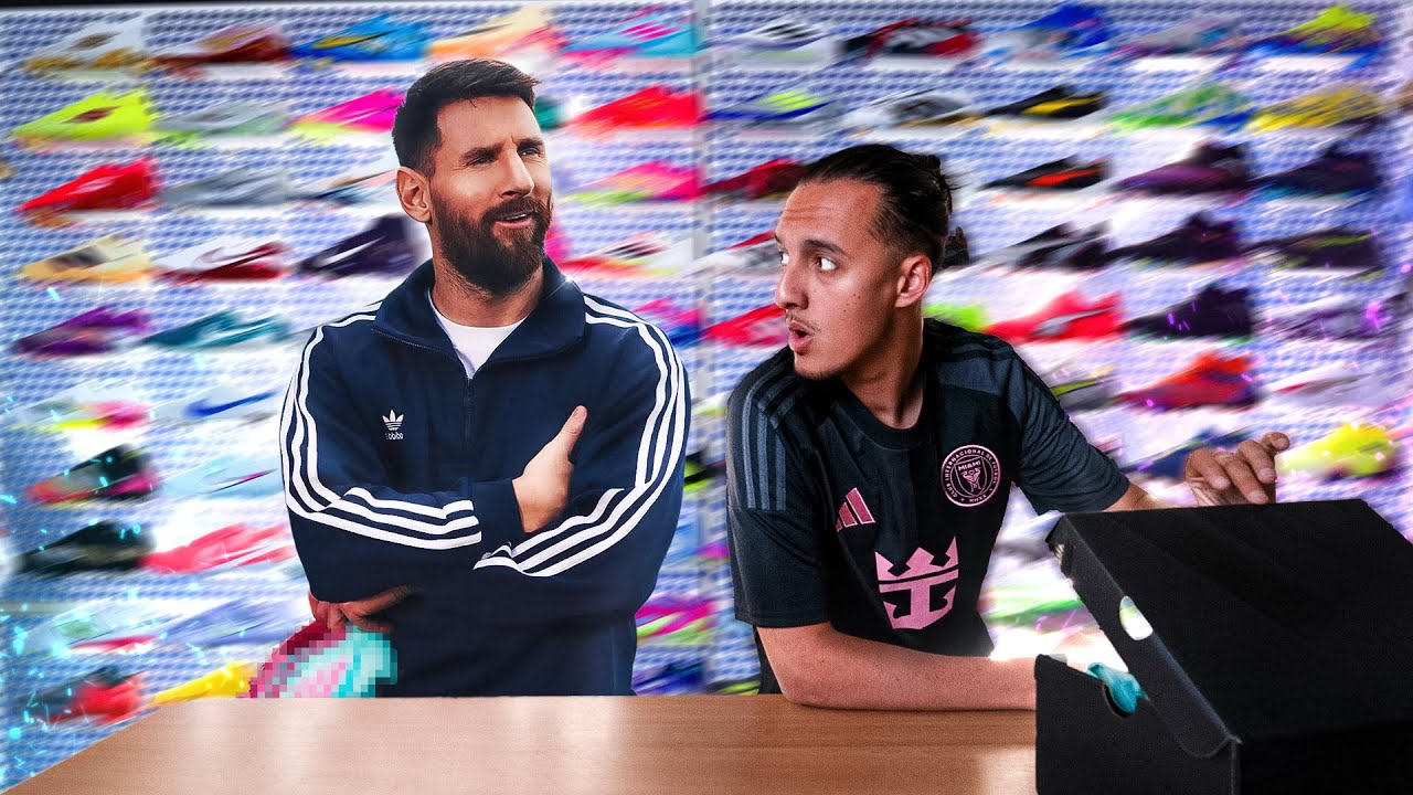 MESSI M'A ENVOYÉ SA PAIRE SIGNATURE ADIDAS F50 !