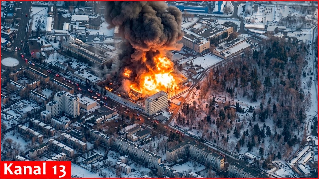 Moment the Ukrainian Storm Shadow cruise missile strikes key Russian military plant in Bryansk