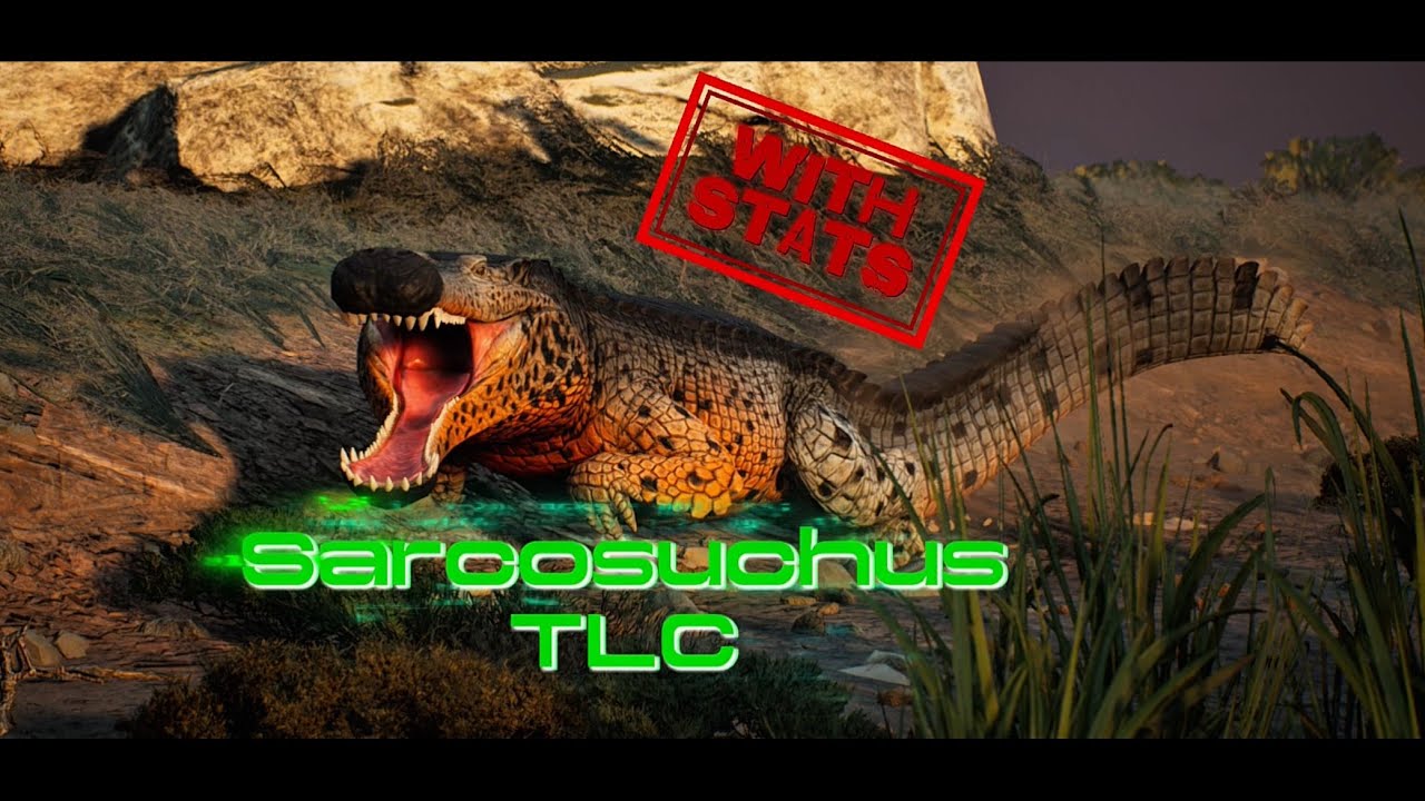 THE MEGA CROC TLC HAS DROPPED (Path of Titans Sarcosuchus TLC showcase with stats)