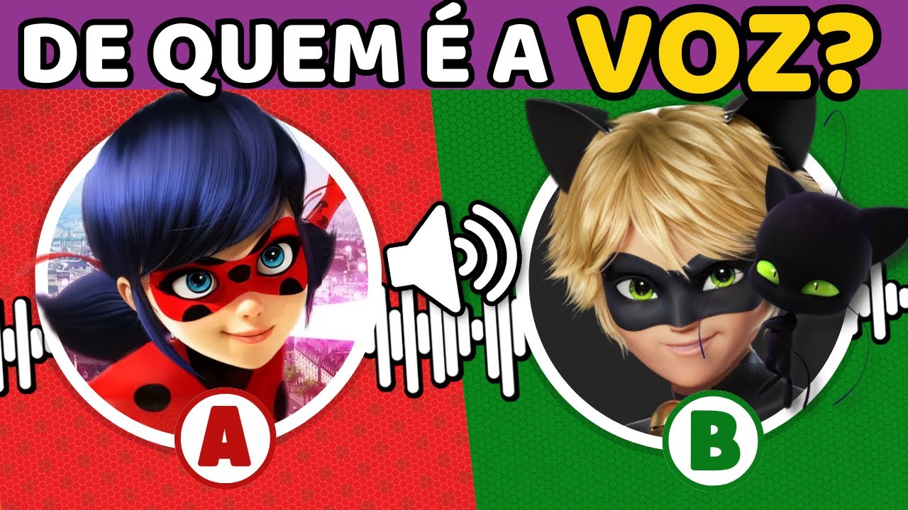 🐞🔊ADIVINHA OS PERSONAGEM DO FILME MIRACULOUS LADYBUG PELA VOZ|Desafio das Vozes| Quiz #ladybug