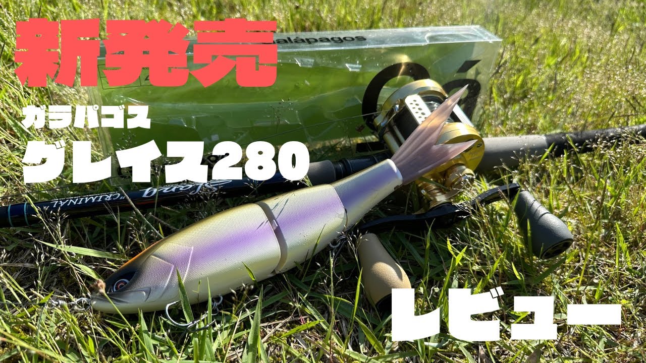 サイズアップして発売されたビッグベイト【グレイス280】を初投げレビュー！【ガラパゴス】【バス釣り】