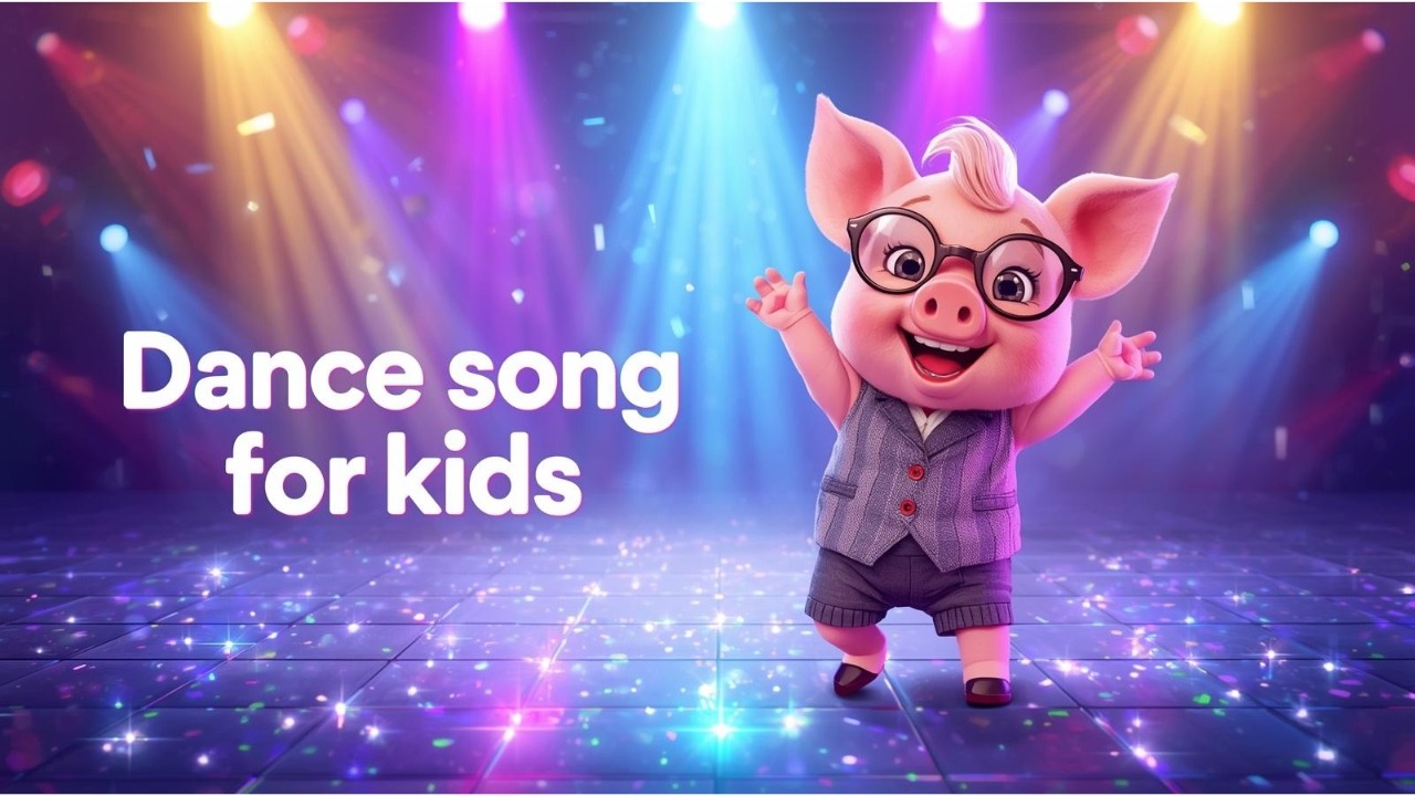Little Disco Piggy 🐷 | Fun Dance Song for Kids #kidsdancesong