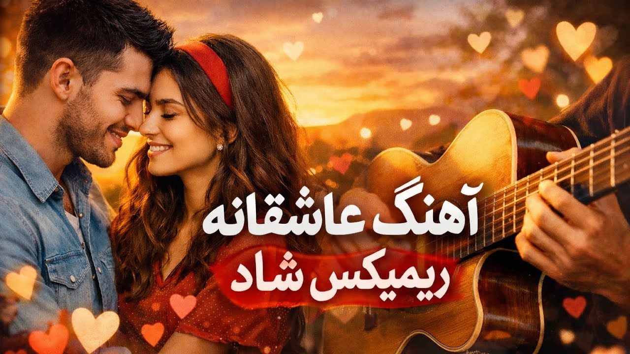 آهنگ عاشقانه دل من با تو میرقصه  با موزیک گیتار 🎶🫀