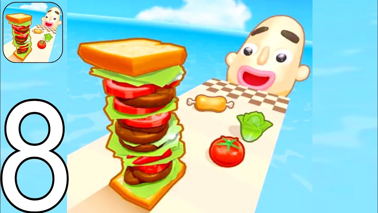 Sandwich Runner - Gameplay Walkthrough Part 8 Tutorial NEW Mobile Game (Android,ios)