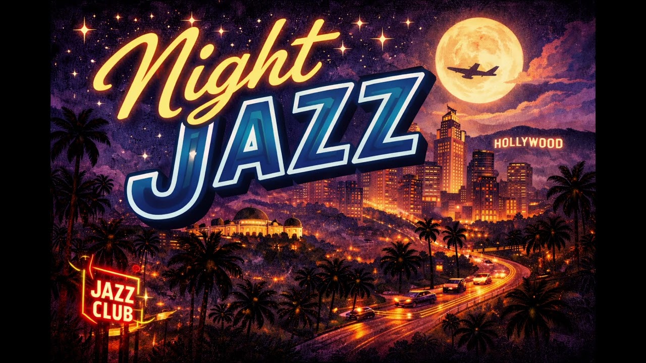 🌙 Neon Moon Jazz 🎷| City Lights Lo-Fi Jazz 🎶