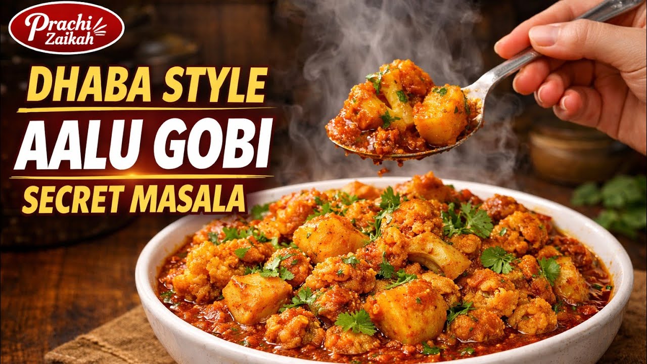 आलू गोभी की स्वादिष्ट Aalu Gobi Masala Sabji Recipe | Bilkul Dhaba Jaisa Swad😋 | Easy Indian Recipe