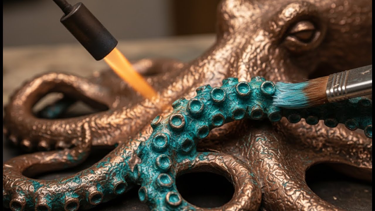 How Bronze Octopuses Are Made: A Manufacturing ASMR Journey