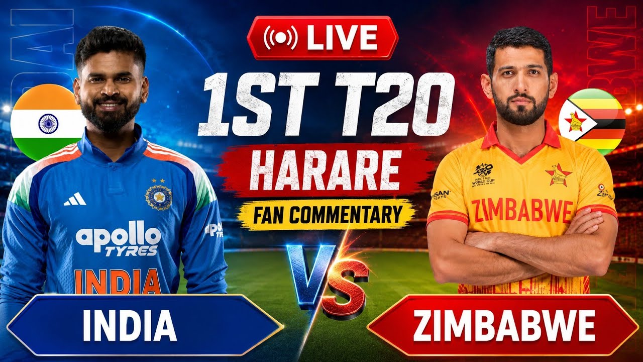 🔴 Live: India vs Zimbabwe 1st T20 | T20 Match | Live Cricket Score & Commentary