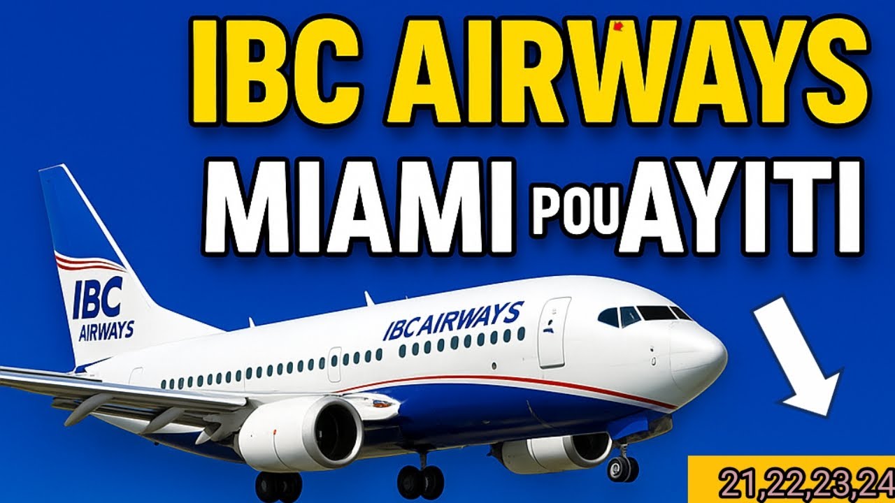 IBC AIRWAYS 4 VOLS ESPESYAL DECEMBRE LAN MEN TOUT DETAY YO