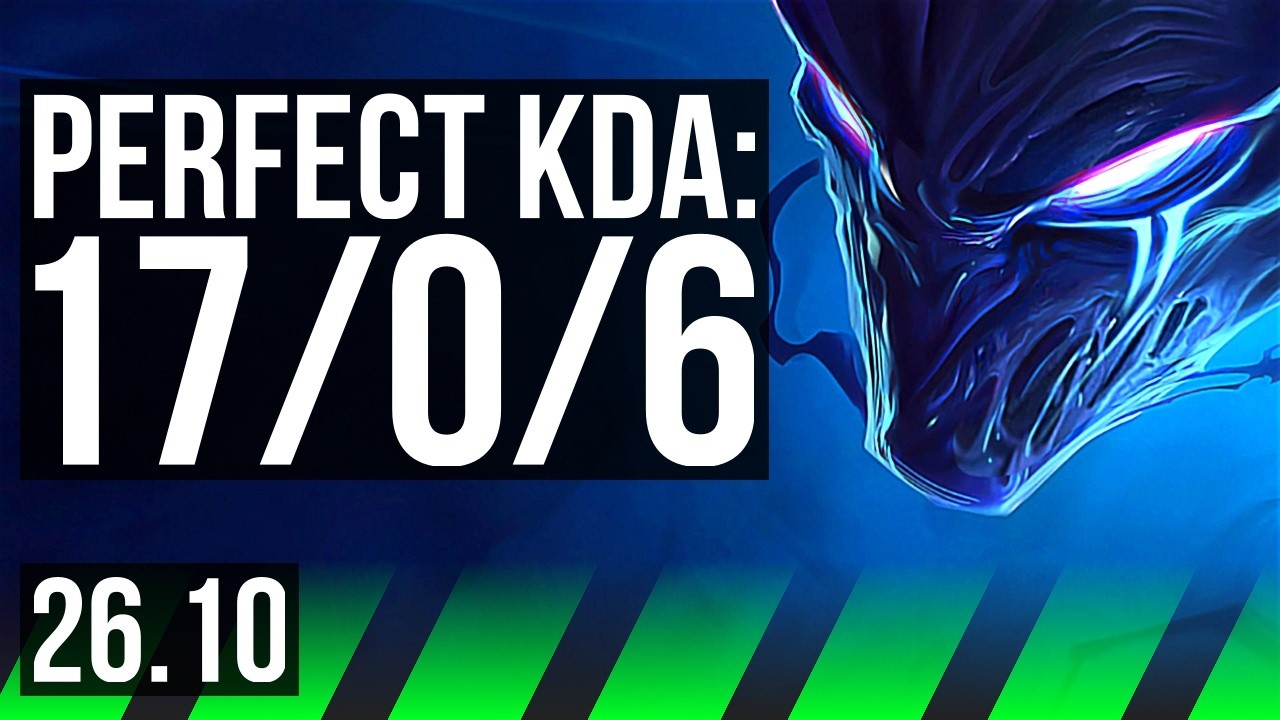 NOCTURNE vs GRAVES (JGL) | Perfect KDA: 17/0/6 | KR Master | 26.10