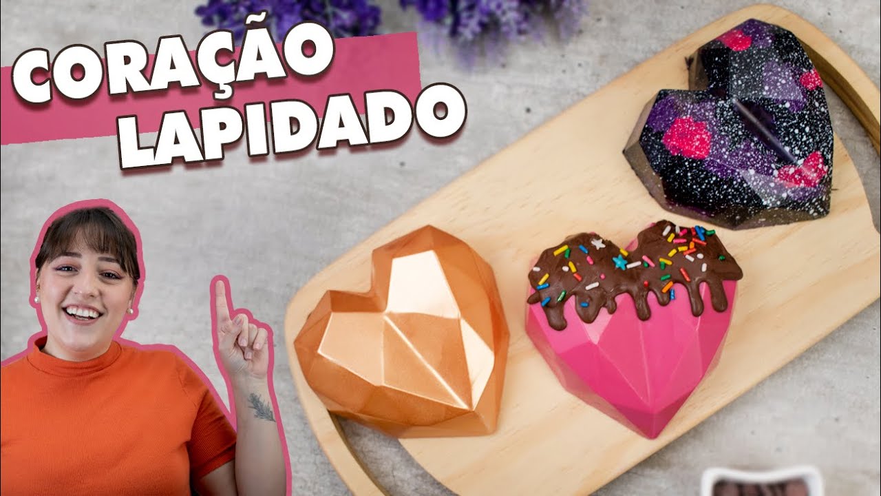 3 TIPOS de CORAÇÃO LAPIDADO muito fáceis! | Tábata Romero