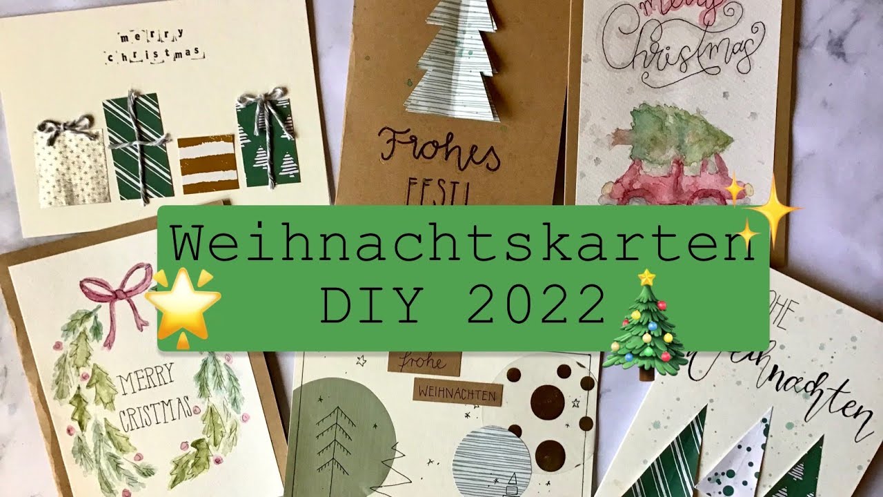 WEIHNACHTSKARTEN DIY- 5 Ideen zum Nachmachen