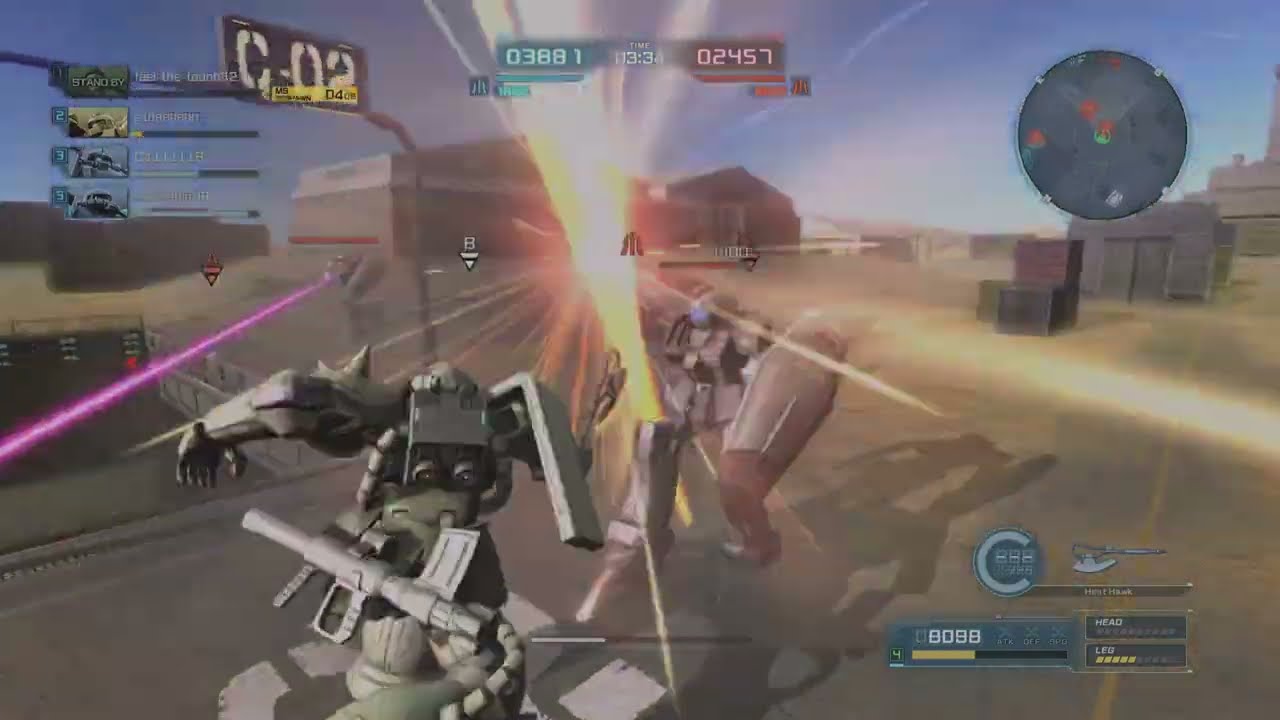 Gundam Battle Operation 2 -GBO 2- Situation Battle ground - Maxed Zaku II
