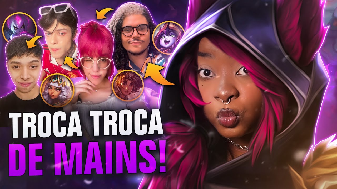 TROCA TROCA DE MAINS! 🔄 (ft. Clarity, Drawyu, Lys & Shimas) │ League of Legends - Jinkiwinkki