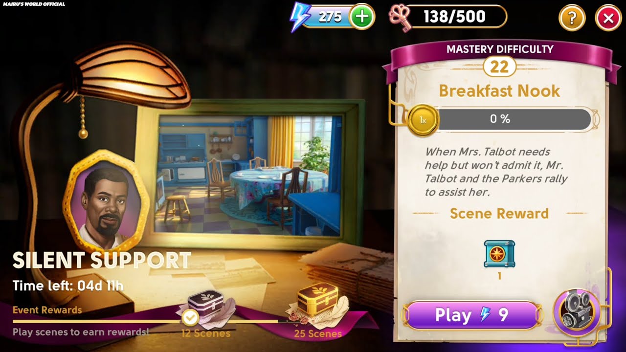 June's Journey Secrets 34 Scene 22 Breakfast Nook Silhouette Mode 4K ULTRA HD