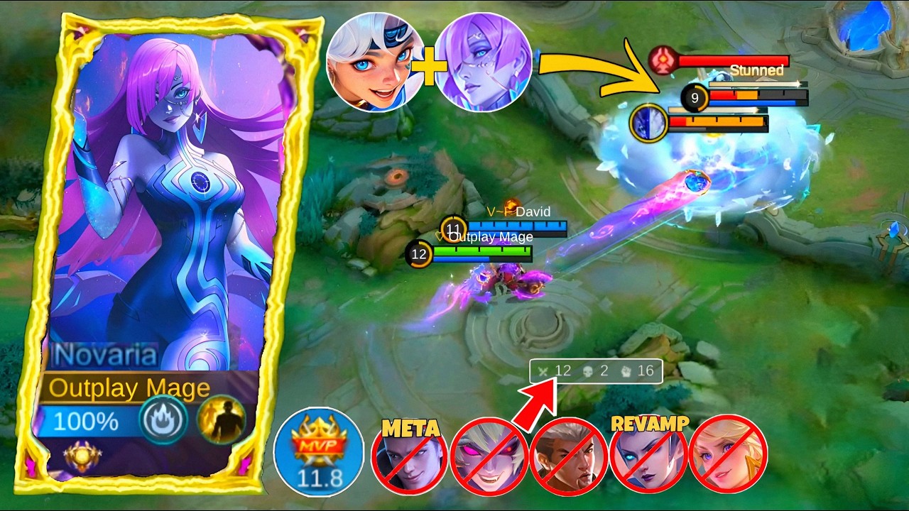 THANKS YOU SORA MAKE ONEHIT FOR NOVARIA! RECOMMEND THIS BUILD DAMAGE FOR NOVARIA | MOBILE LEGENDS