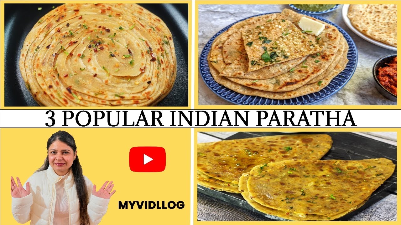 3 Must Try Trending Paratha Recipe | Stuffed Paneer Paratha | Chilli Garlic Paratha | Pyaaz Paratha