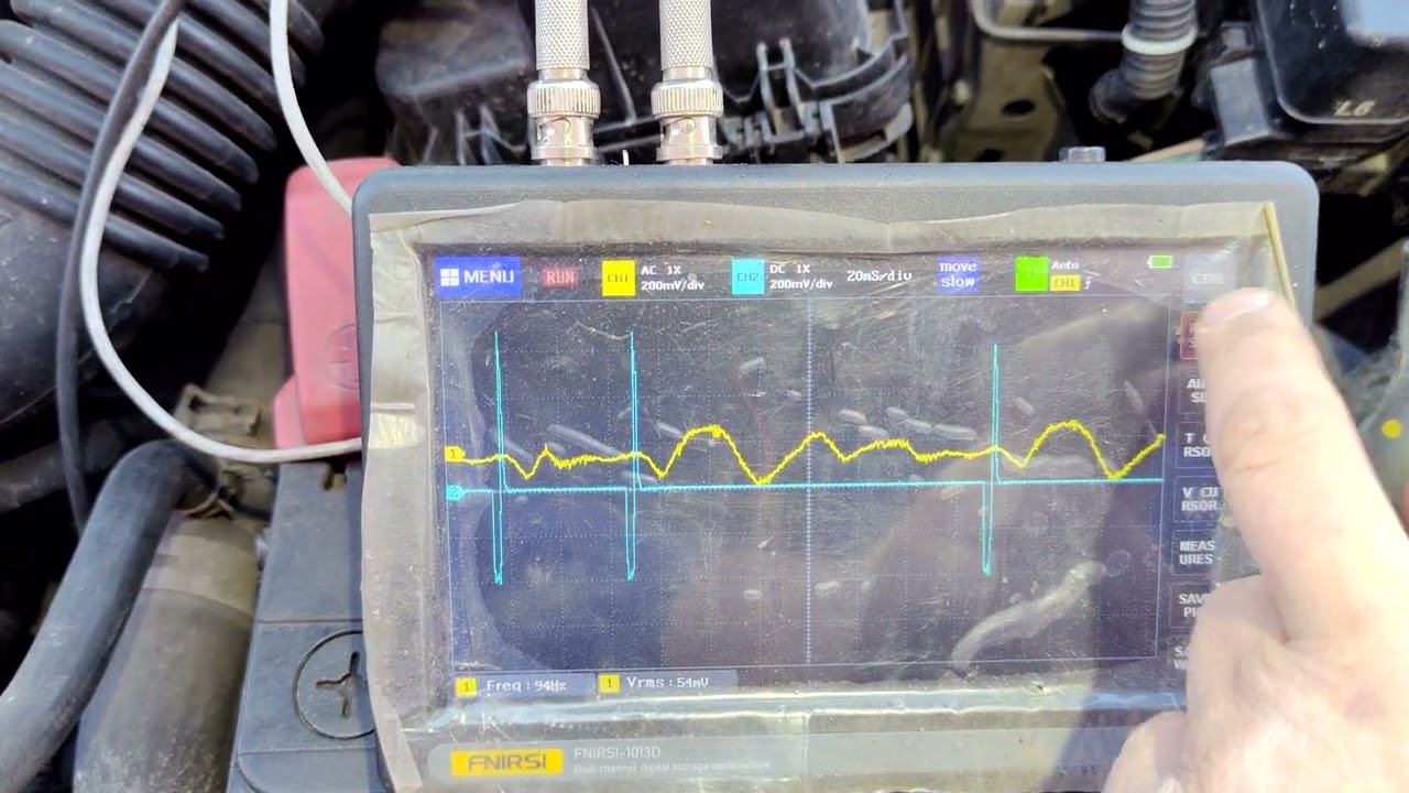 Gy-61 осциллограф fnirsi 1013d тест работы двигателя.