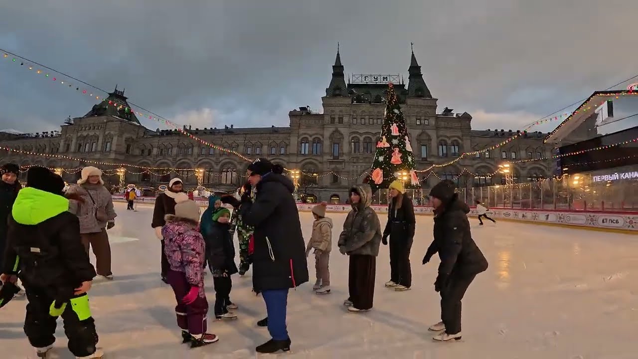 . 4К Мастер-класс по фигурному катанию на Красной площади 14.12.2025