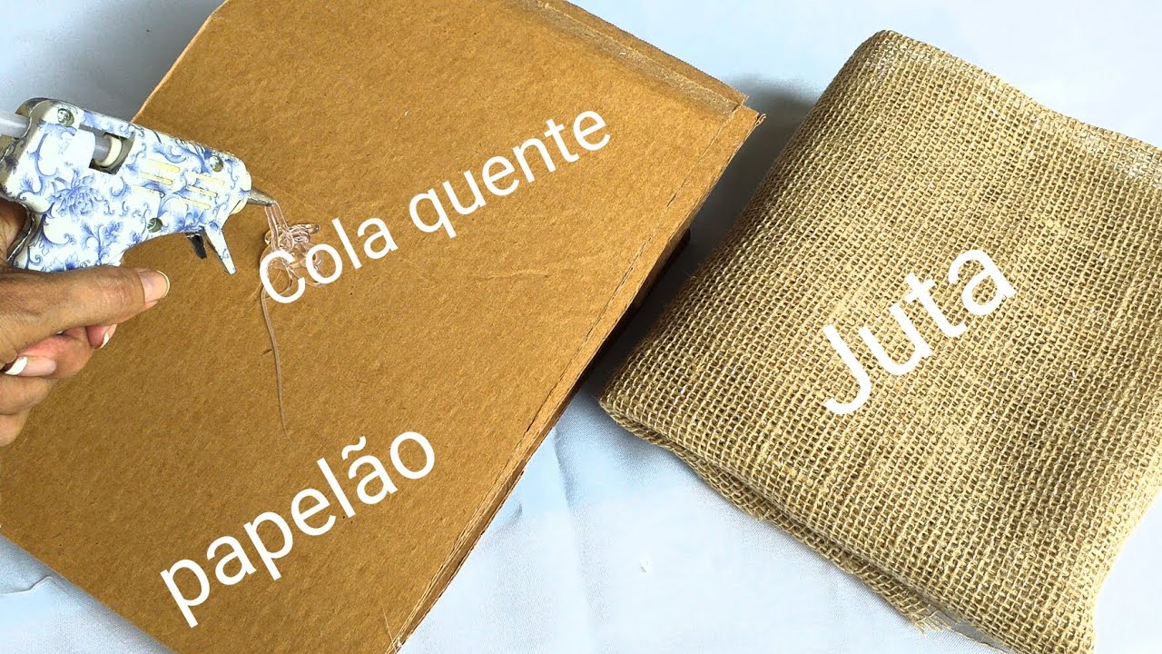 3 Artesanatos Lindos com papelão e Juta