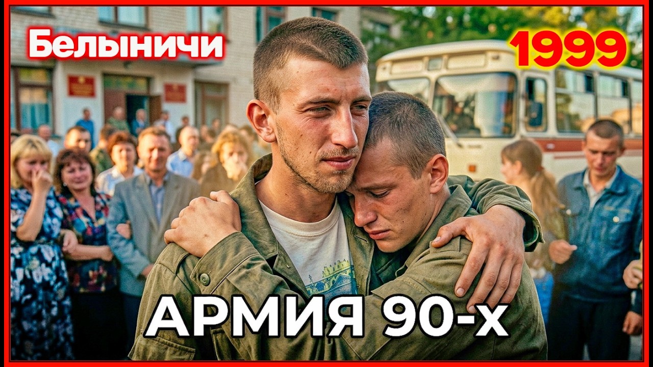 ПРОВОДЫ в АРМИЮ! 90-е где-то в глубинке! Военкомат. Белыничи 1998.