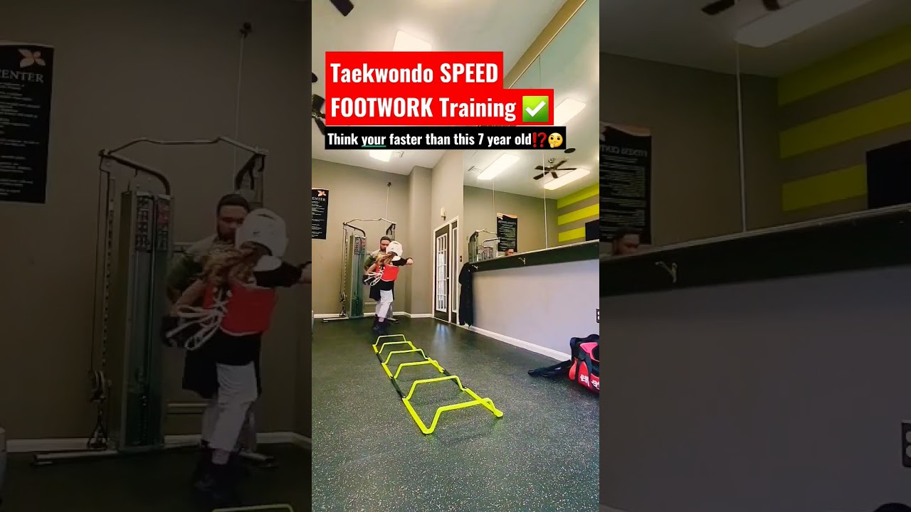 Taekwondo SPEED FOOTWORK Training🤯 Best TKD Technique #shorts