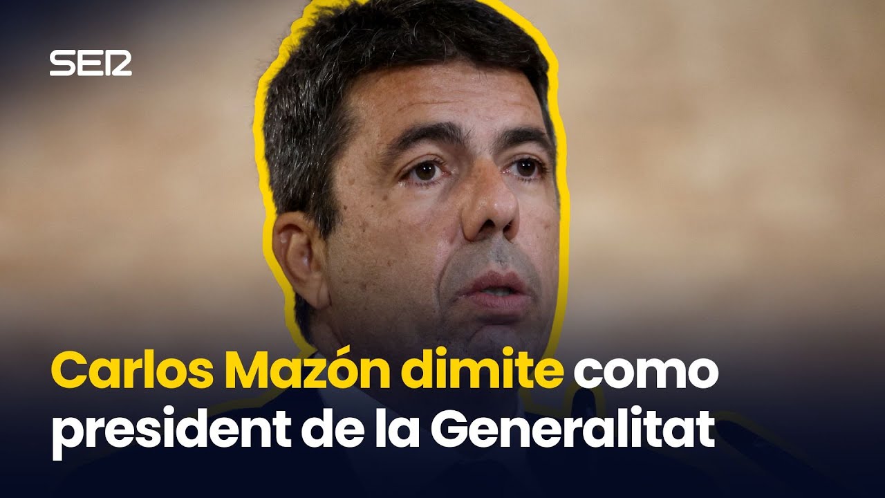 MAZ&Oacute;N DIMITE como PRESIDENT de la Generalitat pero SIN ADELANTO ELECTORAL