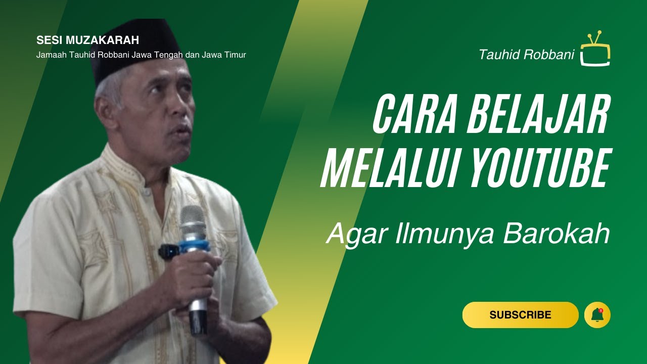 CARA BELAJAR MELALUI YOUTUBE AGAR ILMUNYA BAROKAH | UST. ISWARDI, S. AG