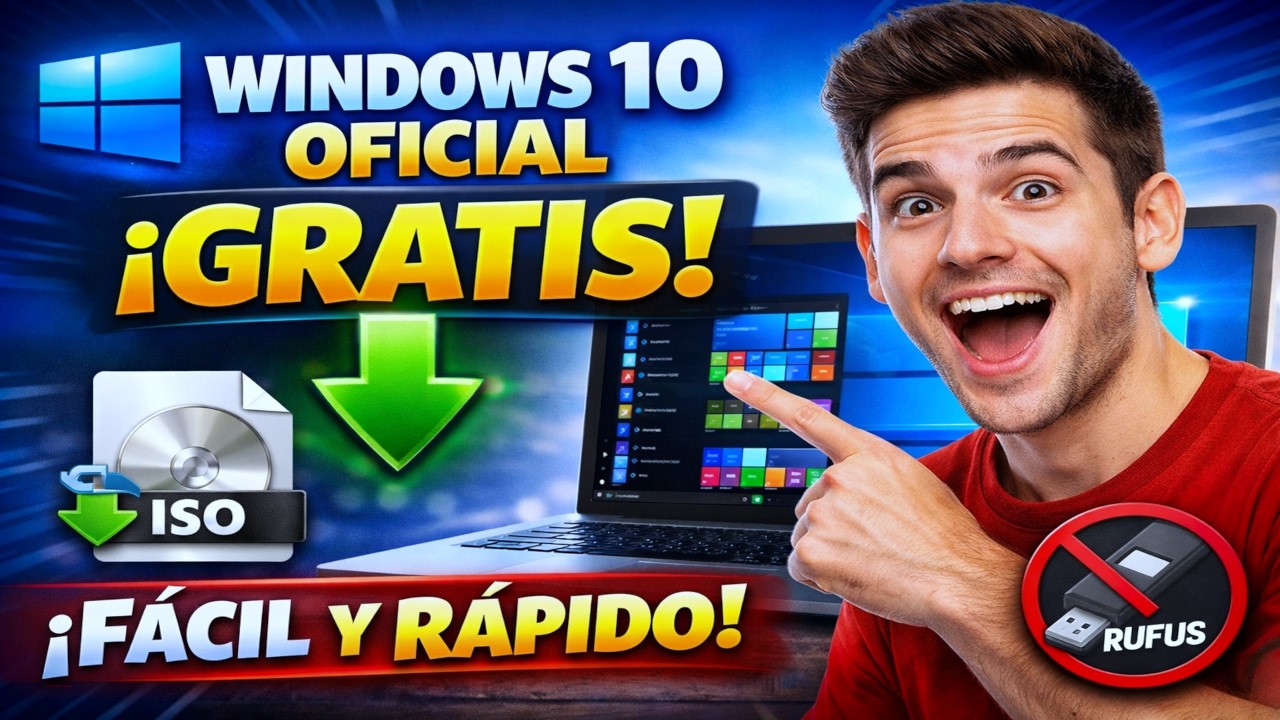 Cómo descargar Windows 10 oficial GRATIS | FÁCIL y RÁPIDO (Sin Rufus)