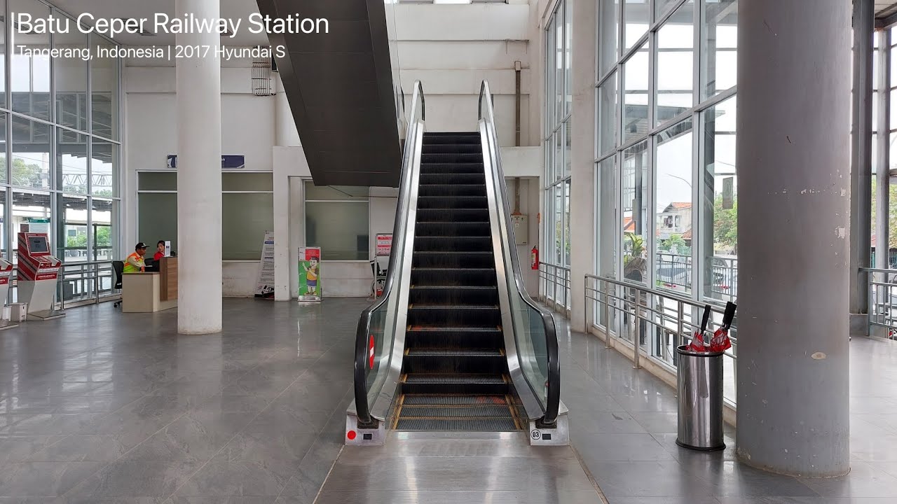 Hyundai S Escalators at Batu Ceper Airport Rail Station, Tangerang
