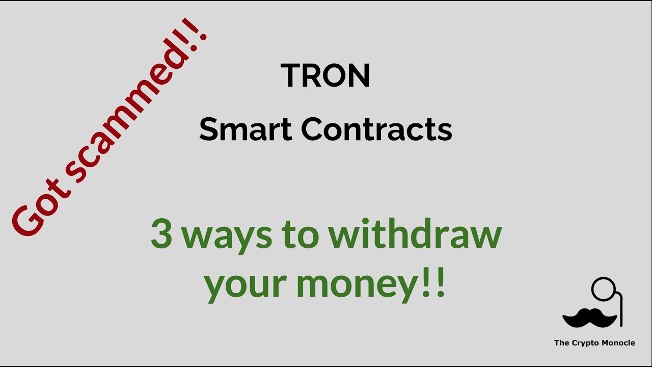 How to withdraw your investment from any Smart Contract | TRON DeFi