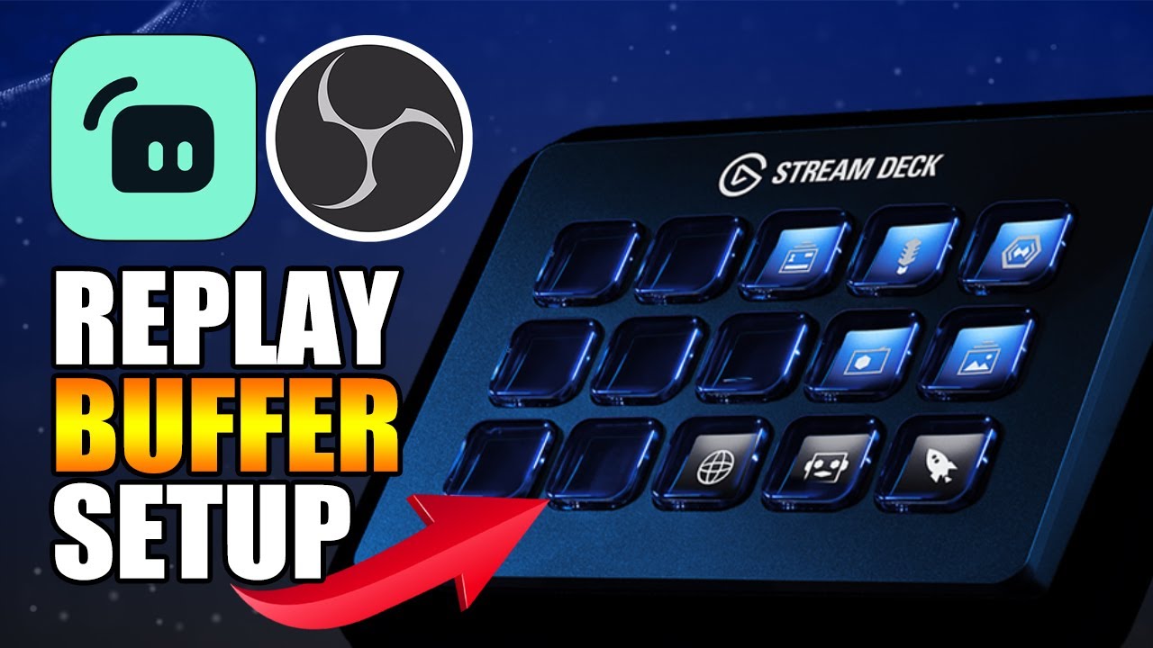 Настройка горячих клавиш для буфера мгновенного воспроизведения на Elgato Stream Deck