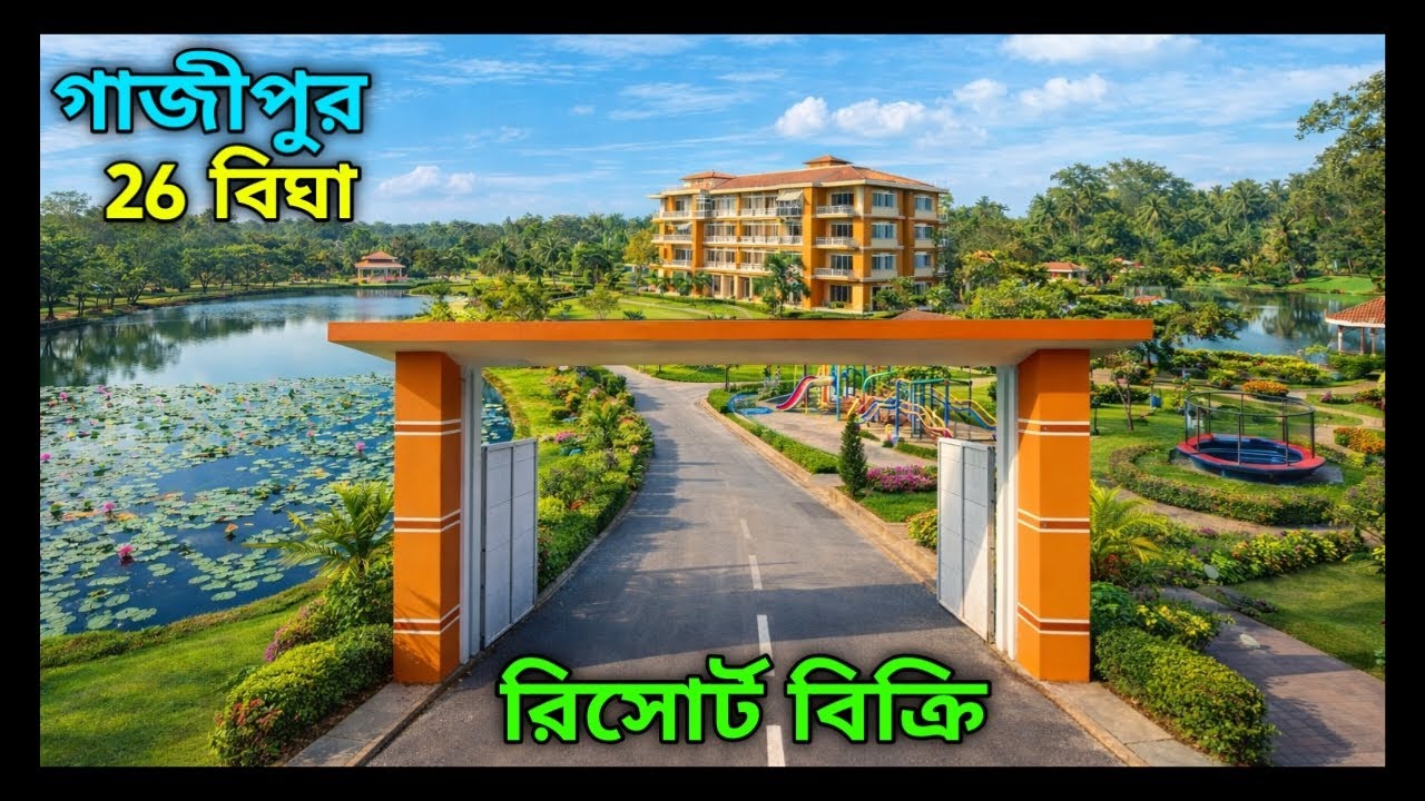 গাজীপুর সিটিতে ২৬ বিঘা রিসোর্ট বিক্রি | ৬০ ফিট এশিয়ান হাইওয়ে সংলগ্ন | মূল্য ২৬ কোটি টাকা (ফিক্সড)