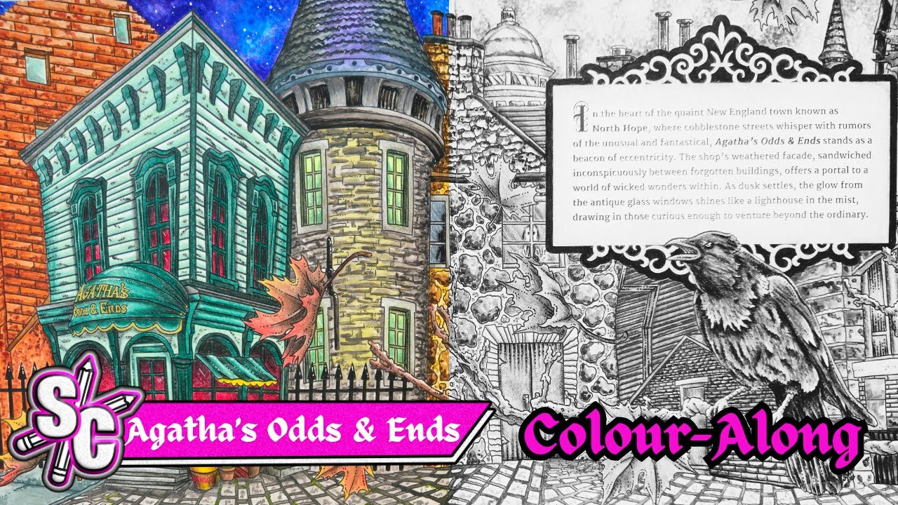 Colour-Along AGATHA'S ODDS & ENDS - Beauty of Horror Ghoulianas Sanctuary For Monsters - Alan Robert