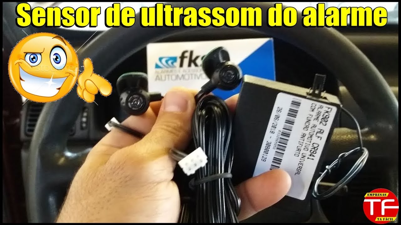 Como fazer o ajuste do sensor de ultrassom do alarme Fks