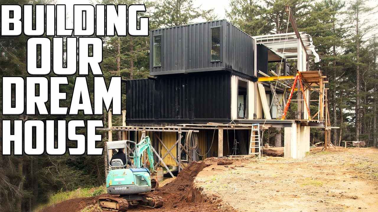 Turning 7 SHIPPING CONTAINERS into our DREAM HOUSE #build #containerhouse #diy